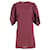 Stella Mc Cartney Stella McCartney Puff-Sleeves Dress in Burgundy Silk  Dark red  ref.667886