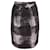 Max Mara Printed Pencil Skirt in Black and Grey Cotton   ref.667937