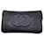 Chanel Black Cc Logo Embossed Zip-around Grained Leather Wallet   ref.667973