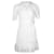 Sandro Paris – Zany – Gerafftes Mini-Wickelkleid mit Broderie Anglaise aus weißem Polyester  ref.667976