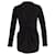 Donna Karan Draped Front Jacket in Black Wool  ref.667988