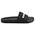 Balenciaga Pool Logo Slide Sandals in Black Rubber  ref.668003