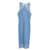 Diane Von Furstenberg Vestido com bainha de renda em poliéster azul celeste Azul claro  ref.668049