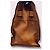 Borsa a mano Mac Douglas Sellier in pelle marrone chiaro - vista 3