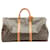 Brown Coated Canvas Louis Vuitton Keepall Cloth  ref.668911