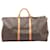 Louis Vuitton Keepall in tela rivestita marrone  ref.668917