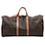 Keepall Bolso de mano Louis Vuitton de lona revestida marrón Castaño Lienzo  ref.668919
