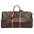 Brown Coated Canvas Louis Vuitton Keepall Cloth  ref.668921