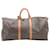 Brown Coated Canvas Louis Vuitton Keepall Cloth  ref.668924