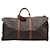 Louis Vuitton Keepall in tela rivestita marrone  ref.668925