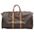 Brown Coated Canvas Louis Vuitton Keepall Cloth  ref.668942