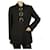 Prada Chaussures femme de coloris noir en laine et soie. Veste Blazer Larges Bijoux Perles Cristaux 42  ref.669101