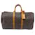 Louis Vuitton keepall 55 Monogram Brown Leather  ref.669145