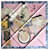 Piazza Hermès Les Artisans d'Hermès nuovo 90cm 100% Rosa Seta  ref.669273