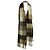 Acne Studios Checked Fringed Scarf in Brown Alpaca