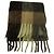 Acne Studios Checked Fringed Scarf in Brown Alpaca - view 2