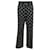 Gucci Pantalon Taille Haute Jacquard Logo GG En Coton Bleu Marine  ref.669530