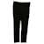 Valentino Pantalon en dentelle avec zip latéral en viscose noire Polyester  ref.669535