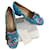 Gucci Heels Blue Leather  ref.670208