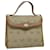 Christian Dior Honeycomb Canvas Hand Bag PVC Beige Auth 31593  ref.670630