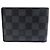 Slender LOUIS VUITTON GELDBÖRSE DAMIER GRAPHITE CANVAS N63261 Brieftasche Kartenhalter Schwarz - Ansicht 2