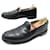 Autre Marque ALDEN LOAFERS 10a 44 BLACK CORDOVAN LEATHER BOX LEATHER LOAFERS  ref.671166
