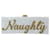 Autre Marque "Naughty" Clutch White Acrylic  ref.672121