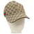 GUCCI Web Sherry Line GG Canvas Cap Beige Red Green Auth am3157 Cloth  ref.672227