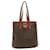 Céline CELINE Macadam Canvas Tote Bag PVC Leather Brown Auth ar7644  ref.672254