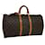 Louis Vuitton Keepall 55 Brown Cloth  ref.672541