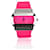 Versace Rosa Flúor Fucsia PSQ 99 Reloj de pulsera para mujer Hippodrome Acero  ref.672728