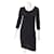 * [Chanel] Vestido de punto jacquard de Chanel Jersey Negro Algodón  ref.672761