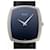 *PIAGET Piaget No-watch Remontage manuel Cadran bleu 750GT Cuir Or blanc Noir Blanc Doré  ref.672800