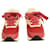 ALEXANDER MCQUEEN Oversized Runner Low-Top Sneakers JOEY Red & baby pink size 37,5 Leather  ref.672803