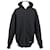 Everyday Sweat à capuche Balenciaga oversize en coton noir avec zip  ref.673064