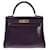 Hermès hermes kelly 28 Handbag in Purple Leather  ref.673072