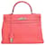 Hermès hermes kelly 32 Bag in Pink Leather  ref.673073