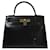 Hermès hermes kelly 28 Two-way Handbag in Black Leather  ref.673074