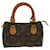 Louis Vuitton Mini Speedy Brown Cloth  ref.673112