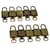 Louis Vuitton padlock 10set Padlock Gold Tone LV Auth am2727g Metal  ref.673455