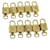 Louis Vuitton padlock 10set Padlock Gold Tone LV Auth am2836g Metal  ref.673494