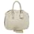PRADA Hand Bag Leather 2way White Auth am2830g  ref.673501
