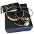 Set di 3 Braccialetti Elisabetta Franchi Dorati D'oro