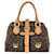 Louis Vuitton Sac à main Manhattan GM Monogram Canvas Shoulder Added Insert Preowned Toile Marron  ref.673906