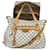 Bolsa de mão Louis Vuitton Evora MM Damier Azur de lona branca N41133 Usado Branco  ref.673944
