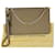 LOUIS VUITTON POCHETTE Empreinte Beige Leather Clutch Crossbody Bag from NEVERFULL  W/added chain Preowned  ref.673989