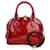 Louis Vuitton Alma BB Vernis Schultertasche aus Leder Rose Indian Red Gebraucht Pink  ref.674000