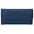 Chanel Wallet Timeless Gusset Flap CC Logo Long Wallet Navy Blue pre owned Leather  ref.674014
