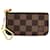 Louis Vuitton Key Pouch Damier Ebene Coin Pouch Wristlet N62658 Preowned Brown Leather  ref.674036