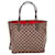 Louis Vuitton Neverfull MM Brown Damier Ebene Canvas Leather Tote W/Red Insert Pre-owned  ref.674057